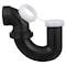 Charlotte Pipe And Foundry Charlotte Pipe 1-1/2 in. Slip X 1-1/2 in. D Hub ABS P-Trap ABS00711P0600 - alternate 3